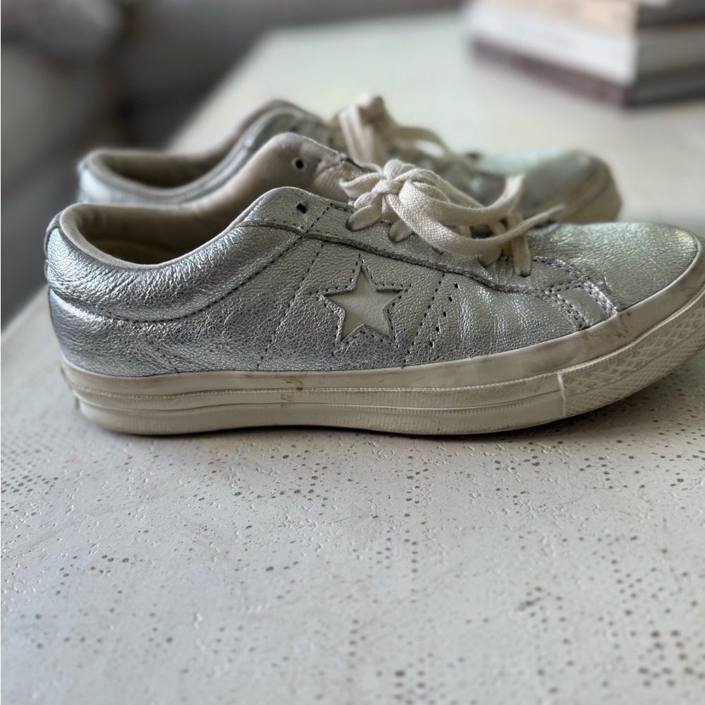 Converse Silver Star Athletic Shoes